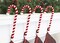 Haute Decor Candy Cane Stocking Holder Holds Up to 10 Lbs (Velvet 2-Pack) - Soft Velvet Material Wrapped Around Strong Steel core, Lightweight Christmas Stocking Hanger